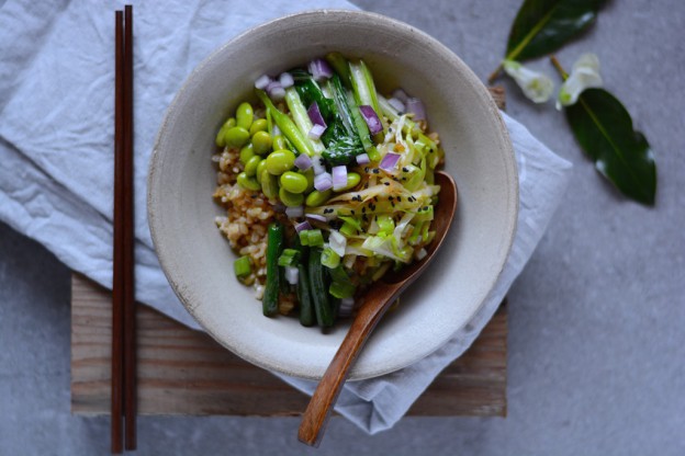 New Age Fried Rice with lots of Greens